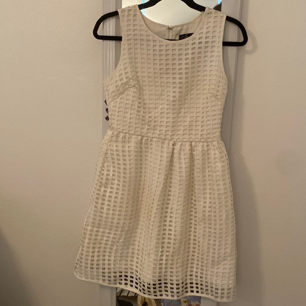 White cocktail dress, small